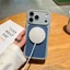 Thay đổi ngay lập tức iPhone17promax Vỏ điện thoại từ tính Thích hợp cho Apple 16 Skin-Feel thoáng khí 15 Vỏ lưới làm mát hai màu