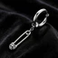Shuling Paperclip Bông tai Khóa tai & Vòng tai Vintage Đau khổ Trang sức Titan