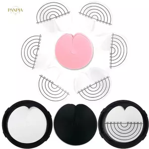 PNPIA- 100 Chiếc Tấm Bảo Vệ Nhiệt Với Tròn Một Lỗ Fusion Keo Bảo Vệ Mẫu Trong Suốt Chống Tia UV Cho Phần Mở Rộng Tóc Tấm Cách Nhiệt