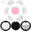 PNPIA- 100 Chiếc Tấm Bảo Vệ Nhiệt Với Tròn Một Lỗ Fusion Keo Bảo Vệ Mẫu Trong Suốt Chống Tia UV Cho Phần Mở Rộng Tóc Tấm Cách Nhiệt