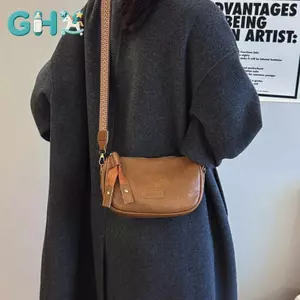 GHX Vintage Nhỏ Messenger Túi Nữ Đơn Giản Da Pu Nữ Gối Đeo Vai Thời Trang Nữ Ví Túi Xách Túi Đeo Ngang VN
