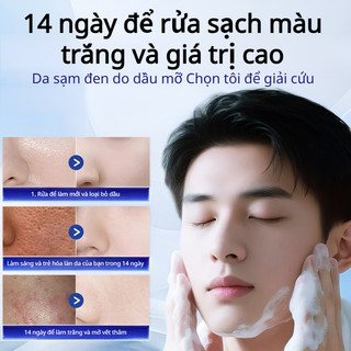 Sữa Rửa Mặt Nam 5% Niacinamide Kiềm Dầu Sạch Mụn Se Khít Lỗ Chân Lông Trắng Sáng Da Bọt Mịn Khô Ráo 12h Chính Hãng 100ml