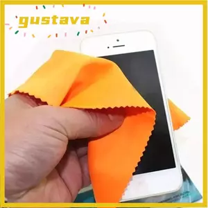 Vải làm sạch GUSTAVA, Chất tẩy rửa kính vuông màu ngẫu nhiên, Khăn lau màn hình điện thoại sợi nhỏ