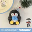 OLVIDO Sang Trọng Chim Cánh Cụt Charm, Mềm Mại Sang Trọng Nhồi Bông Túi Móc Khóa, Vòng Treo Trang Trí Vòng Chìa Khóa Quà Tặng Mặt Dây Chuyền Trang Trí Dây Kéo Kéo
