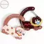 Hodou 1 Cái Hoạt Hình Mèo Carabiner Acrylic Hình Túi Móc Khóa Động Vật Dễ Thương Bapa Quyến Rũ Bé Gái Thẩm Mỹ Leo Móc Phụ Kiện VN