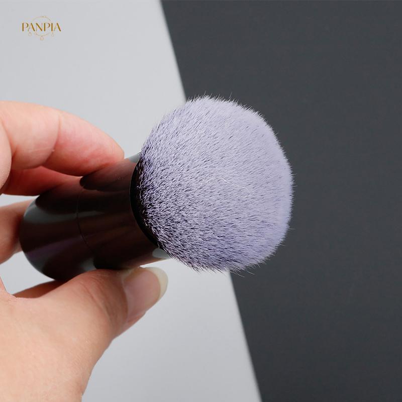 PNPIA- Bàn chải phấn tay cầm tròn chuyên nghiệp Bàn chải trang điểm Fluffy Soft Foundation Blush Brush Mỹ phẩm làm đẹp Quà tặng nữ