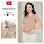 Áo polo nữ CARDINA chất thun CVC tay cộc có phối lơ ve cổ và tay 6APC10