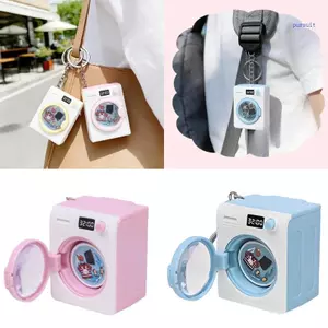 SUIT Đáng Yêu Máy Giặt Mini Móc Khóa Độc Đáo Móc Chìa Khóa Phụ Kiện Mới Lạ Cho Học Sinh Bạn Bè Và Gia Đình Xanh Hồng Vàng