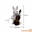 Tượng Thỏ Nhựa Trang Trí Đáng Yêu Có Cello Cho Phòng Khách Phòng Ngủ Sân Vườn Bãi Cỏ