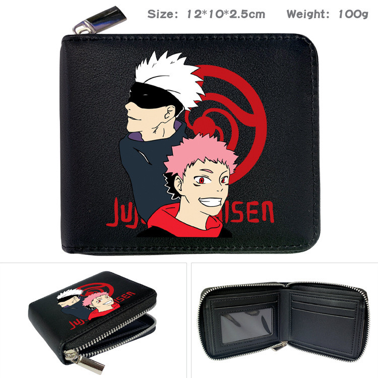 Trẻ em Jujutsu Kaisen Ví Anime In Hình Túi Dây Kéo Ngắn Cho Đồ Dùng Học Tập Và Lưu Trữ Hàng Nhỏ Hàng Ngày