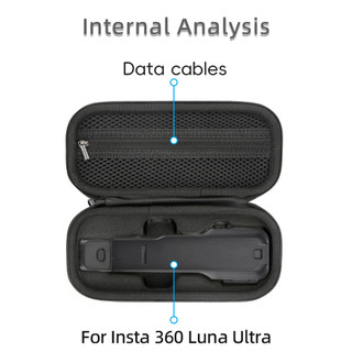 Dành Cho Insta360 Luna Siêu Túi Bảo Quản Ốp Lưng Cứng Cầm Tay Đơn Đeo Vai Đeo Vai Đứng Một Mình Túi 360 Luna Phụ Kiện Máy Ảnh