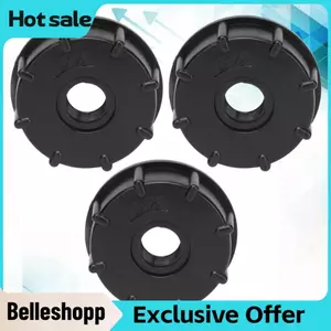 Belleshopp Đầu nối IBC Lắp van ABS Đầu nối ren thô Độ kín khí tốt 3 chiếc để kiểm soát chất lỏng (G1/2)