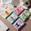 Ví gấp ba lần Sinh viên Ví đựng tiền xu dễ thương Hộp đựng thẻ đa năng Tất cả trong một Khe cắm thẻ Trẻ em Bé gái Ví may mắn Hoạt hình 6.18 BMDJ