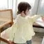 Medium Big Kids (90-150) Áo khoác ngoài mùa xuân Áo sơ mi Hàn Quốc Phong cách mùa xuân thu Phong cách Preppy