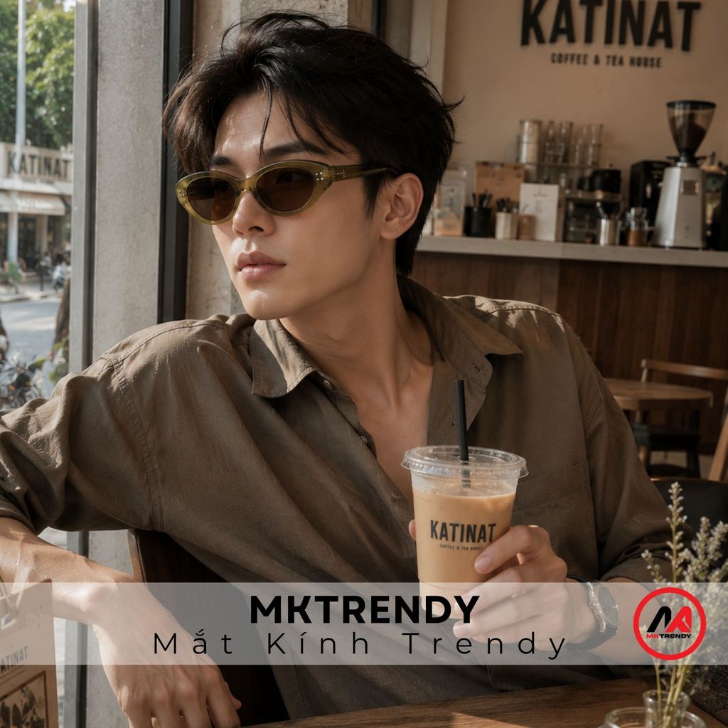 Kính râm mắt mèo MKTRENDY kính mát thời trang nam nữ chống tia UV chống nắng phong cách sang trọng T601
