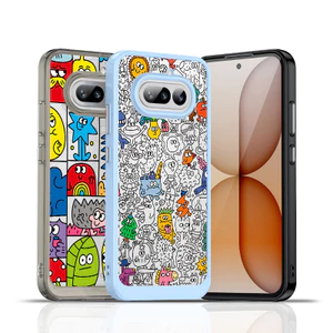 Không có gì Điện thoại 4A Pro 3A Pro 2 2A "Quái vật rừng" Vỏ điện thoại trong suốt cứng / Vỏ điện thoại không có gì chống sốc
