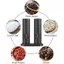 DONOVANQQ 1 / 2 Máy Xay Gia Vị, Máy Xay Muối Và Tiêu Điện Thân Xe Mini Nhẹ Có Thể Điều Chỉnh, Lõi Mài Gốm Có Thể Sạc Lại Tích Hợp Máy Xay Tiêu Đen Ánh Sáng Mềm