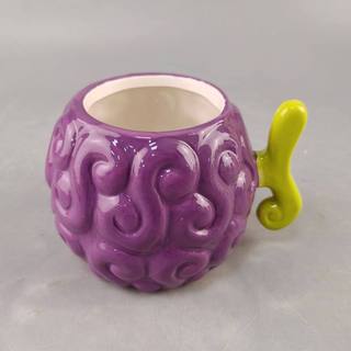 Sáng Tạo Quỷ Trái Cây Hình Cốc Nước Hoạt Hình Hàng Hóa 3D Ba Chiều Họa Tiết Sóng Độc Đáo Tay Cầm Cốc Gốm