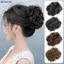 Bluelover Tổng Hợp Tóc Bun Sống Động Như Thật Lộn Xộn Tóc Giả Hoa Bud Gước Kẹp Co Giãn Nữ Giả Tóc Miếng Nhiệt Độ Cao Lụa Mới
