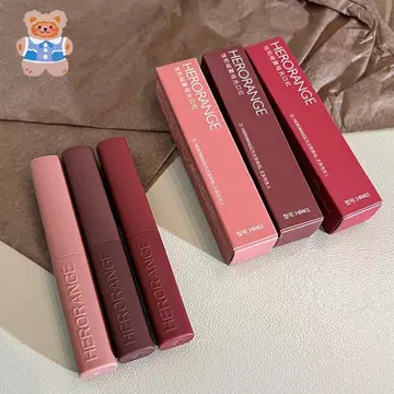 Son môi màu đỏ vani HERORANGE, Trắng, Đỏ và Nâu, Son môi bùn, Nâu