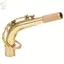 Ống cổ Saxophone ROLY, Cổ Saxophone Alto vàng bằng đồng, Đường kính cổng 2,45cm / 0,96in chuyên nghiệp Alto Saxophone cho Alto Saxophones Sử dụng