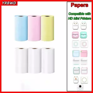Giấy Nhiệt YRBWD, Nhãn Nhiệt Mini Tự Dính, Nhãn Dán Giấy Máy In Màu Trắng Nhãn Vận Chuyển