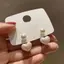 PNPIA- Bông tai ngọc trai tình yêu nhỏ đơn giản Hàn Quốc Dongdaemun Bông tai bé gái Mạng màu đỏ Tất cả các trận đấu Bông tai tính khí