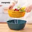 Giỏ thoát nước MARGREDY, Giỏ rửa rau củ hai lớp có thể xếp chồng lên nhau, Tiện ích nhà bếp tiện lợi Chậu trái cây đa chức năng có thể tháo rời Nhà bếp