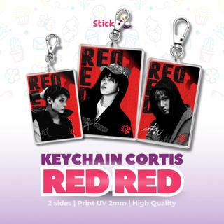 STICKME Ganci Keychain Acrylic Eksklusif IDOL KPOP CORTIS REDRED Aksesoris Stylish Aesthetic Anti Banting Untuk Tas Kun