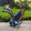 King Ghidorah 1964 Phiên bản màu ma Cao su mềm Rồng ba đầu Ghidorah Godzilla Series Monster Chiều cao 18cm