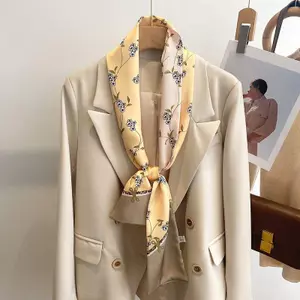 Xuân Thu Phong cách mới Khăn lụa dài hẹp dành cho nữ Dây buộc tóc phiên bản Hàn Quốc Streamer Tie Bag Phù hợp với áo sơ mi Khăn quàng nhỏ