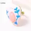 LUImo Vòng Trái Tim Nhỏ Giọt Dầu Nhẫn Vintage Hình Học Phong Cách Không Dị Ứng Trang Sức Dành Cho Nữ Lễ Hội Quà Tặng SBS