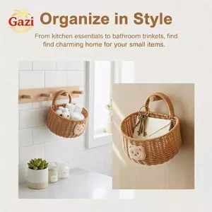 Giỏ treo tường kiểu gấu Wier dành cho không gian nhà bếp và phòng tắm có tổ chức [VN]