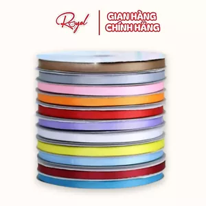 Dây ruy băng gân Royal Chiều dài 45.7m 1 cuộn phục vụ gói quà, trang trí tiệc