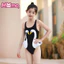 Bộ đồ bơi một mảnh Flamingo dành cho bé gái, bộ đồ bơi tam giác thoải mái khô nhanh mùa hè