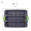 Chảo nướng bánh Baguette bằng silicon - Khuôn bánh lưới kim cương 3 khe cho gia đình DIY