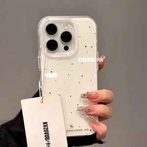 Thạch Màu Phong Cách Hàn Quốc Splash Ink Apple Thích Hợp Cho Apple 17promax Vỏ Điện Thoại 15iphone14 Vỏ Bảo Vệ 13 Nữ
