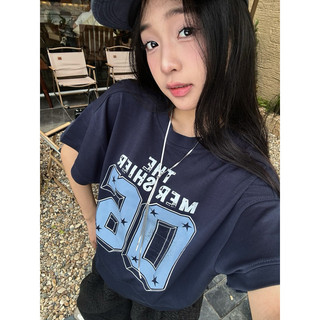 （Giao hàng 24h）Angela Bst Hè 2026 Áo Thun Dáng Boxy Chất Vải Umi Đứng Form In Hình Số " 06 "