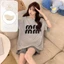 Bộ đồ ngủ ngắn tay sọc dành cho nữ có đệm ngực tích hợp cho phong cách mỏng trong nhà hàng ngày tại nhà thường ngày Mùa hè Giải trí Dịp