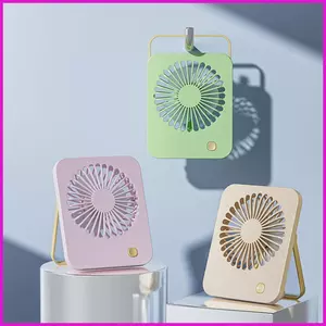 Quạt Để Bàn Nhỏ Làm Mát Không Khí 180 Nghiêng Di Động Yên Tĩnh Làm Mát Quạt USB Có Tay Cầm Cho Cắm Trại Bàn Học Tập Gym lyuvn
