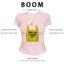 BOOM Áo Baby Tee Nữ Cotton Ôm Body-Áo Thun Ngắn Tay Y2K In Hình PhongCách Mùa Hè, Cổ Tròn Hàng Đầucách hàn quốc phong519