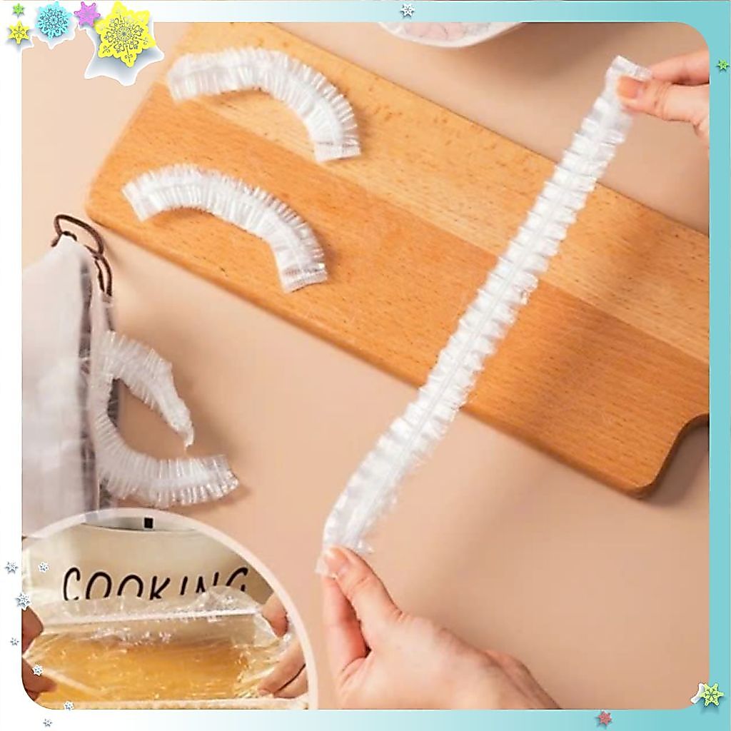 [COMBO 10] Túi Bọc Thực Phẩm Đa Năng Nhà Bếp,Set Túi Màng Bọc Thực Phẩm Có Chun - BỊCH MÀNG BỌC THỰC PHẨM GẤU TRONG SUỐT