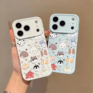 Ốp lưng bộ nhãn dán nhiều loài thú cưng dễ thương phù hợp với iPhone17promax 16/15/14