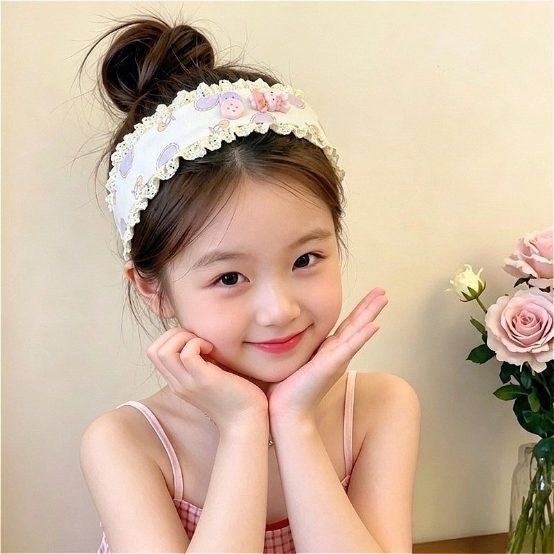 Băng Đô Miếng Dán Tóc Velcro Magic Dán Hoa Dễ Thương Thời Trang Hàn Quốc - Phụ Kiện Tóc
