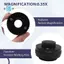 C Mount Adapters Lens 0.35X CCD cho kính hiển vi âm thanh nổi ba mắt Camera giao diện 38MM Tăng tầm nhìn