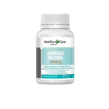 Viên bổ não Ginkgo Biloba 6000mg Healthy Care của Úc, 60 viên