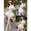 HTT38 Set ren thô boi Áo trễ vai hở eo ngắn mix chân xoè tầng có lót bảo hộ BYJOLIE