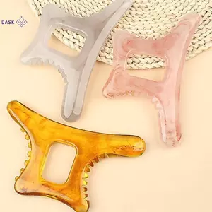 Hình Guasha Board Nhựa Máy Mát Xa Cạp Trung Quốc Gua Sha Dụng Cụ Cho Mặt Ne Ba Cơ Thể Châm Cứu Áp Lực