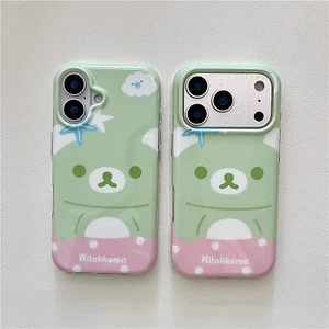 Ốp điện thoại xử lý IMD họa tiết gấu cho iPhone 17 Pro max