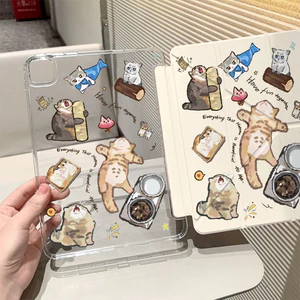 Ốp Bảo Vệ Cho iPad A17 Pro mini a17 pro 11 inch M4 M5 gen11 a16 vỏ gen7th 8th 9th gen12 2026 air8 Mini6 air4th 10th thế hệ Y-fold Chống Rơi Trong Suốt